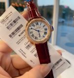 Cartier Crocodile Leather Strap 31MM Swiss Quartz Movement Women Watch